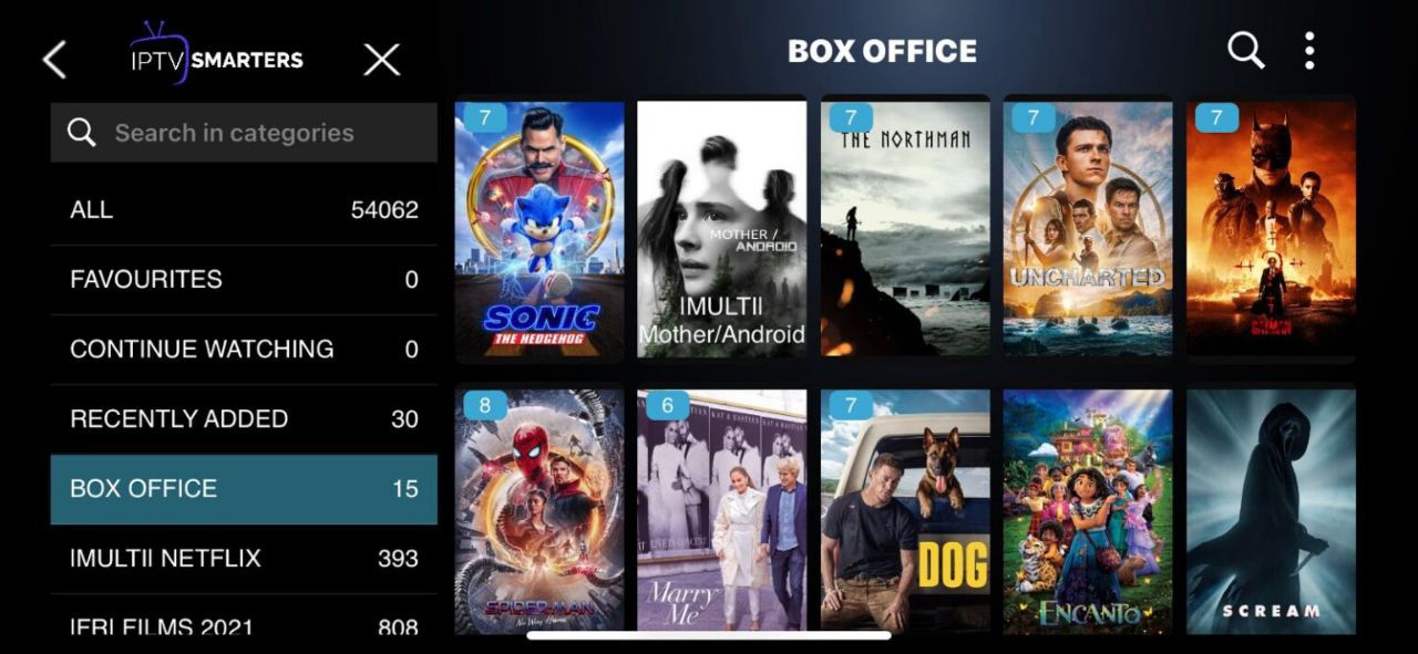 Streaming HD/4K Iron TV Pro - Qualité image application IPTV
