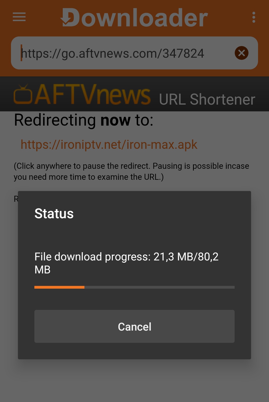 Téléchargement et installation de l'application Iron TV Pro APK
