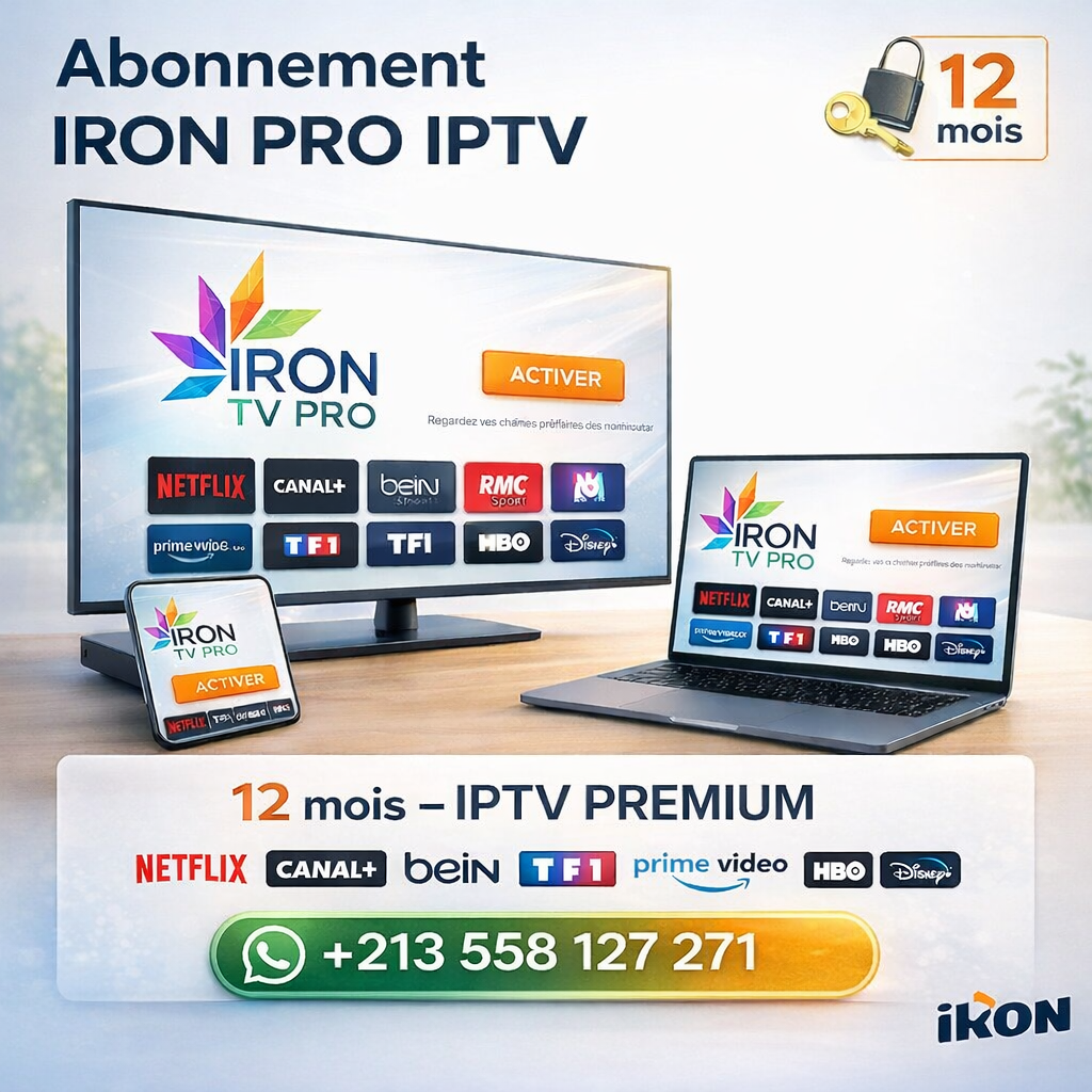 Iron TV Pro - Interface IPTV Premium