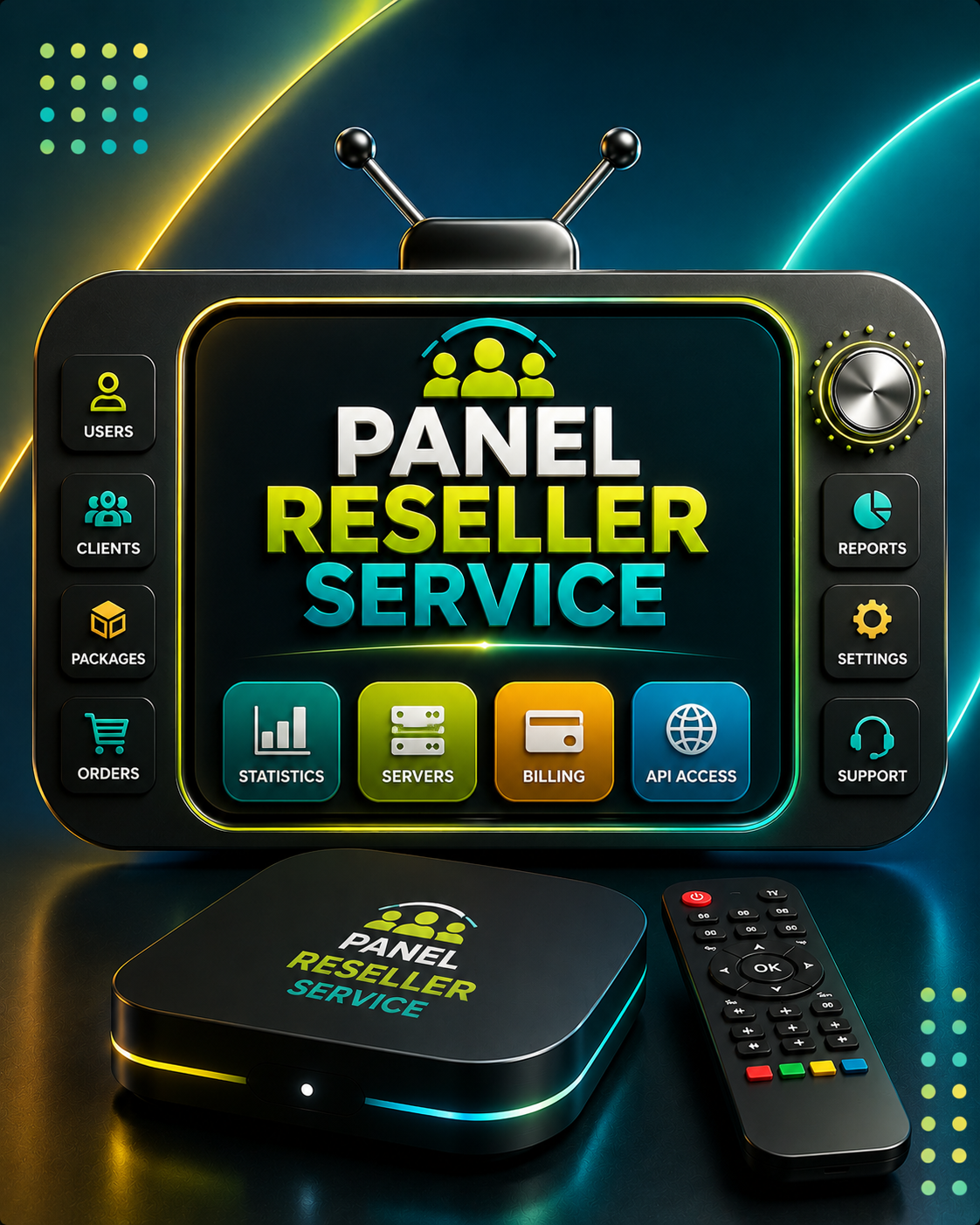 Panel revendeurs lecteurs IPTV