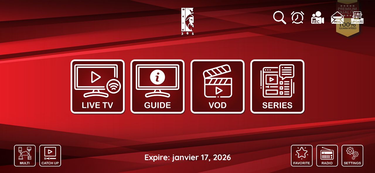 KING365TV Interface Premium