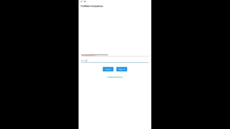 Entrer les identifiants IPTV dans TiviMate