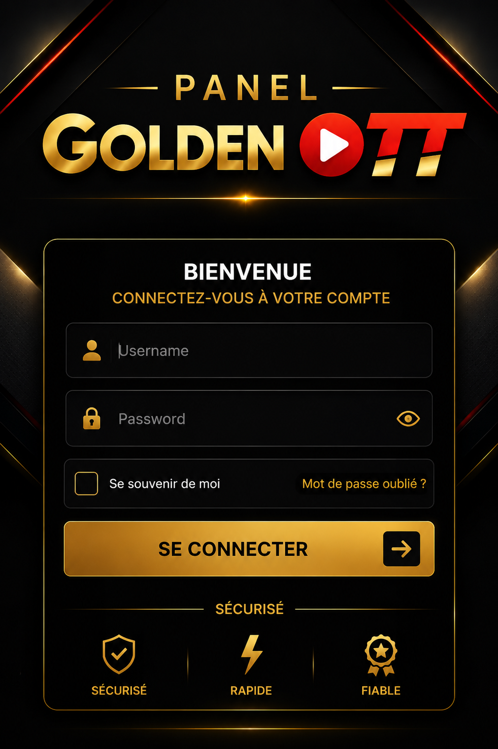 Panel Golden OTT