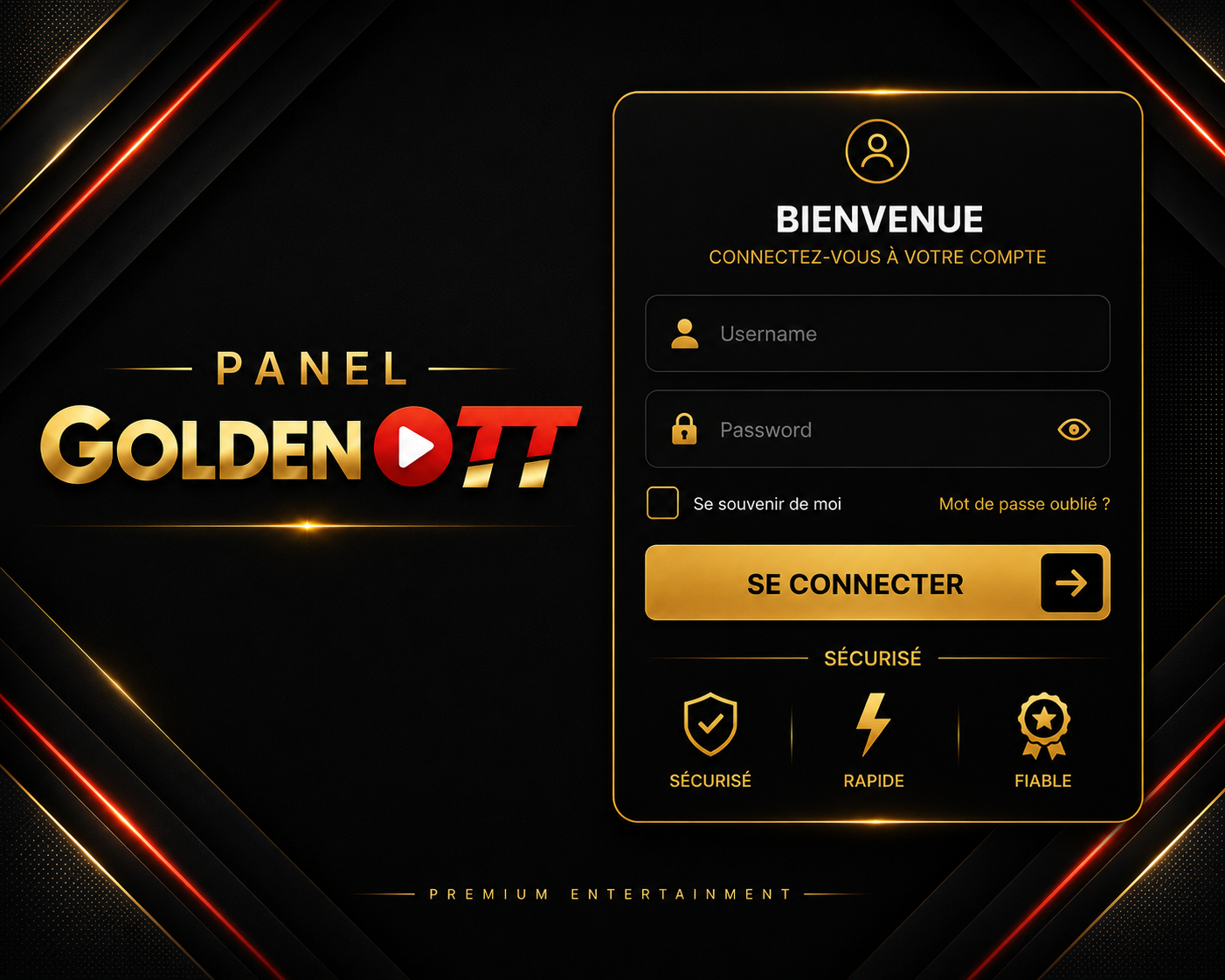 Panel Golden OTT