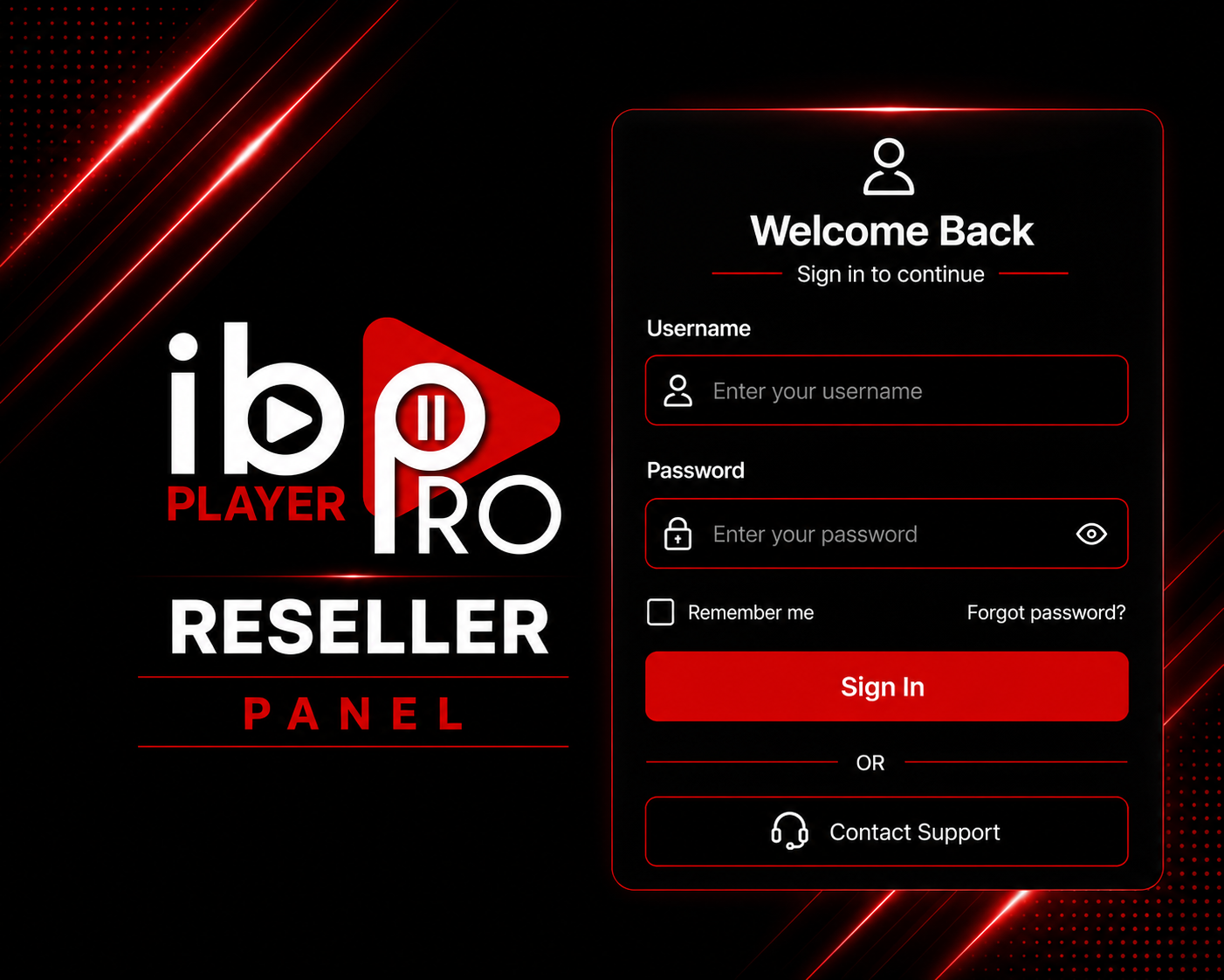 Panel Ibo Player Pro panel 10 Codes